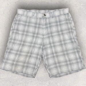 Patagonia Men's Plaid Trouser Shorts Size 32‎ Gray